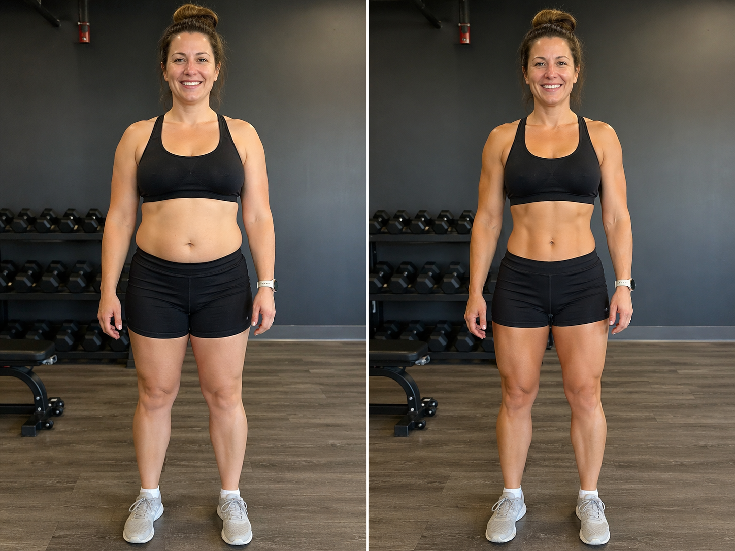 Fat loss coaching — female client